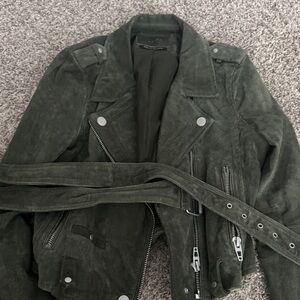 Blank NYC Olive Green Suede Jacket